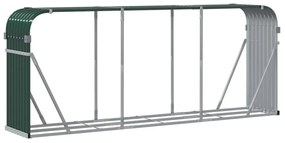 vidaXL Ξυλοθήκη Πράσινη 234 x 45 x 100 εκ. από Γαλβανισμένο Ατσάλι