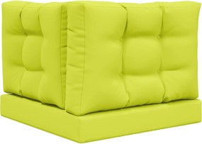 vidaXL Μαξιλάρι Καναπέ Εξωτερικού Χώρου 3 pcs Πράσινο Πολυεστέρας