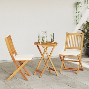 vidaXL Σετ Βεράντας 3 Τεμαχίων από Σκληρό Ξύλο Ακακίας