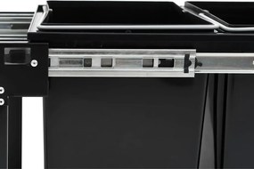 vidaXL Κάδος για Ντουλάπι Κουζίνας Συρόμενος 36 Λίτρων με Soft-Close