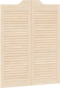 vidaXL Πόρτες Swing Φυσικό 100 x 40 cm Μασίφ Ξύλο Πεύκου