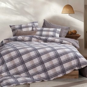 Φανελένια Σεντόνια Μονά (Σετ) Nef-Nef Homeware Flannel Charlie Grey