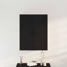 vidaXL Τοίχου Ντουλάπα Επιτοίχιο Μαύρη δρυς 69.5 x 34 x 180 εκ.