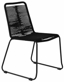Σετ Τραπέζι και καρέκλες Dallas 2508, Polyξύλο, Σχοινί, Μέταλλο | Epipla1.gr
