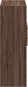 vidaXL Ντουλάπι Καφέ Δρυς 80x42,5x124 εκ. από Επεξεργασμένο Ξύλο