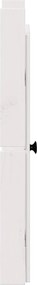 vidaXL Πόρτα κουζίνας MEPPEL 2 pcs Λευκό 50 x 9 x 82 εκ