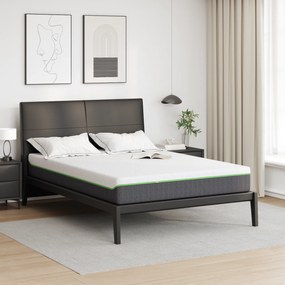 vidaXL Στρώμα Λευκό, Γκρι 140 x 190 cm Pěna