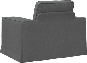 vidaXL Καναπές 60cm Σκούρο Γκρι Μέταλλο