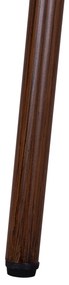 ΤΡΑΠΕΖΙ ΑΛΟΥΜΙΝΙΟΥ HARLOW 70X70X76  BAMBOO LOOK HM5568.03 ΚΑΦΕ ΜΕ ΓΥΑΛΙ