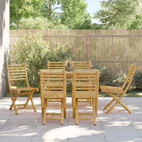 vidaXL Πτυσσόμενες Καρέκλες 6 τεμ. 43x54x88 εκ. Μπαμπού