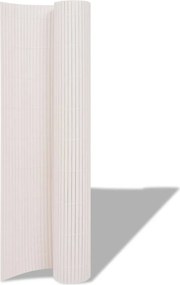 vidaXL Φράχτης Κήπου Λευκό 150 x 500 cm PVC