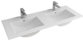 KARAG LT7506 Νιπτήρας Επίπλου Διπλός Λευκό Πορσελάνη