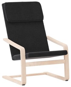 vidaXL Πολυθρόνα Relax Μαύρη Υφασμάτινη