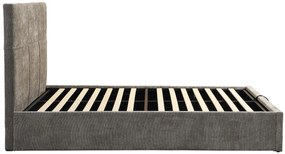 Επενδυμένο κρεβάτι Raziel-Kafe-160x200-Lift-Storage