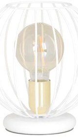 Επιτραπέζιο Φωτιστικό 1xE27 Ατσάλι ALBIO Made in Poland Emibig-145/LN1-Λευκό 145/LN1