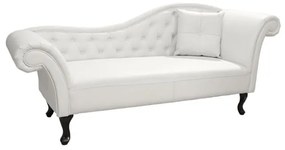 ΑΝΑΚΛΙΝΔΡΟ T.CHESTERFIELD NIOVI HM3008.02 PU ΛΕΥΚΟ ΔΕΞΙ ΜΠΡΑΤΣΟ 190x61x84Yεκ. - 0513240 - HM3008.02