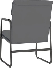 vidaXL Πολυθρόνα Γκρι 55 x 64 x 80 εκ. από Συνθετικό Δέρμα