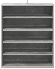 vidaXL Παπουτσοθήκη Γκρι Σκυροδέματος 60 x 35 x 70 εκ. από Επεξ. Ξύλο