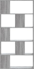 vidaXL Βιβλιοθήκη 5Επιπέδων Sonoma Δρυς 80,5x23,5x162,5 εκ. Επεξ. Ξύλο