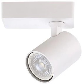 Σποτ Τοίχου Κύλινδρος IP20 7W 1XGU10 Φ6 Αλουμινίου Eurolamp-145-25019-Λευκό 145-25019