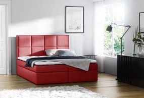 Επενδυμένο κρεβάτι Galaxy-Kokkino-140 x 200