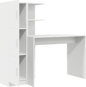 vidaXL Γραφείο 2 pcs Λευκό