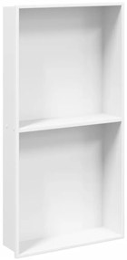 vidaXL Εσοχή Ντους Βουρστ. Λευκό Ματ 32x62x9 εκ. Αν. Ατσάλι