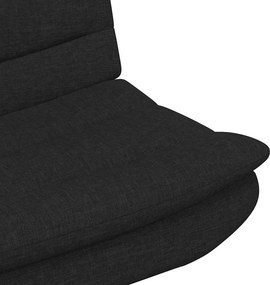 vidaXL Περιστρεφόμενη καρέκλα Μαύρο 63 x 75 x 76 εκ ύφασμα