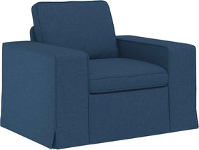 vidaXL Σετ Καναπέ 2 pcs Μπλε 182 x 80 x 82 εκ ύφασμα
