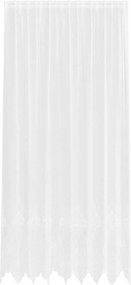 vidaXL Κουρτίνα Δαντέλας με κουρτίνες Λευκό 280 x 200 εκ Πολυεστέρας