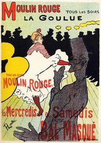 Toulouse-Lautrec, Henri de - Αναπαραγωγή La Goulue, (30 x 40 cm)