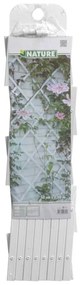 Nature Καφασωτό Κήπου Λευκό 100 x 200 εκ. από PVC 6040703 - Λευκό
