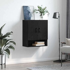 vidaXL Ντουλάπα Τοίχου Μαύρη δρυς 60 x 31 x 70 εκ Επεξεργασμένο ξύλο