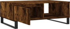 vidaXL Τραπεζάκι Σαλονιού Καπνιστή Δρυς 90x60x35εκ. Επεξεργασμ. Ξύλο