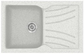 Sanitec Classic 337 Granite White Ένθετος Νεροχύτης 45cm