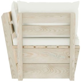 vidaXL Καναπές Κήπου Γωνιακός από Παλέτες Εμποτισμένο Ξύλο Ερυθρελάτης