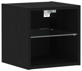 vidaXL Ντουλάπι TV 2 pcs Μαύρο 30 x 28.5 x 30 εκ. Επεξεργασμένο ξύλο