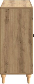 vidaXL Πλαϊνό γραφείο Artisan Δρυς 89 x 34,5 x 80 εκ