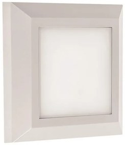 Απλίκα φωτιστικό τοίχου SLIM LED 3W IP65 230V 125X125MM στεγανή Ferrara-145-52004-Λευκό 145-52004