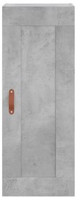 vidaXL Ντουλάπι Γκρι Σκυροδέματος 34,5x34x180 εκ. Επεξεργασμένο Ξύλο