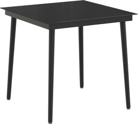 vidaXL Σετ Τραπέζι Καναπέ με μαξιλάρι 3 pcs Μαύρο και Κρεμ Λευκό