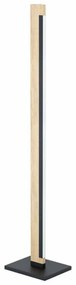 Φωτιστικό Δαπέδου Led Camacho 99296 3000K Black-Brown Eglo Metal,Wood