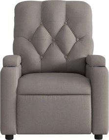 vidaXL Πολυθρόνα Ανακλινόμενη Taupe Υφασμάτινη