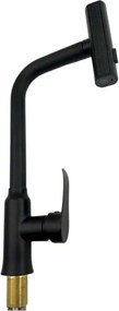 Μπαταρία βρύσης κουζίνας με επεκτεινόμενη κεφαλή - Black - 802370