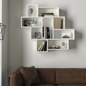 Ράφι Τοίχου Λευκό LEMA 115.5x15x103.5