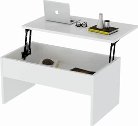 Τραπέζι Σαλονιού Akilli 90x45x52εκ - Χρώμα Λευκό