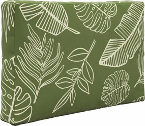 vidaXL Μαξιλάρι Καναπέ Εξωτερικού Χώρου 3 pcs Σχέδιο Φύλλου