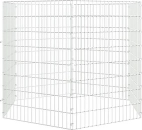 vidaXL Περίφραξη Ζώων Ελεύθερης Βοσκής 6 Πάνελ 54x80 εκ. Γαλβ. Σίδερο