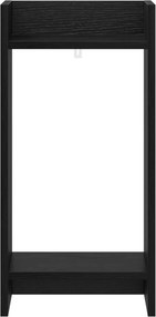 vidaXL Βάση φυτών Μαύρη Δρυς 30 x 30 x 60 cm Επεξεργασμένο Ξύλο
