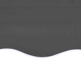 vidaXL Ανταλλακτικό Ύφασμα Τέντας Ανθρακί 380x345 εκ. Πολυεστέρας